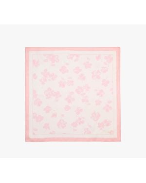 Kate Spade Springtime Gardens Silk Square Scarf - Pink