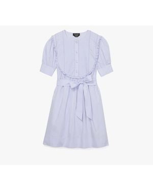 Kate Spade Scallop Bib Shift Dress - Blue