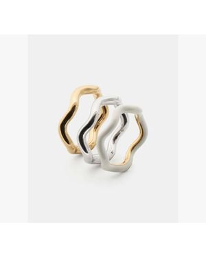 Kate Spade Wave Ring Set - Metallic