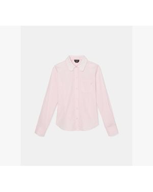 Kate Spade Daisy Lace Collar Button Up Shirt - Pink
