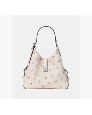 Kate Spade Kate Spade Deco Vibrant Buds Crossbody Tote Bag - White