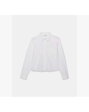 Kate Spade Essential Scalloped Button Down Shirt - White