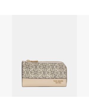 Kate Spade Spade Flower Small Slim Bifold Wallet - Metallic