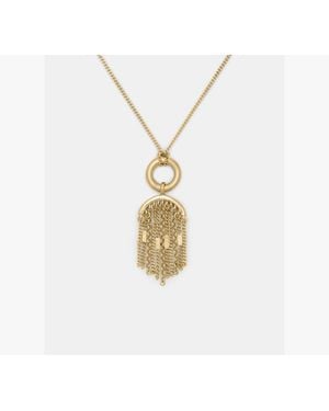 Kate Spade Chain Reaction Tassel Pendant - White