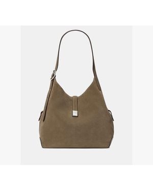 Kate Spade Deco Suede Large Shoulder Bag - Green