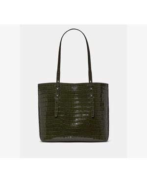 Kate Spade Do It All Croc Embossed Large Tote Bag - Green
