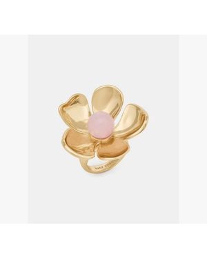 Kate Spade Gilded Garden Statement Ring - White