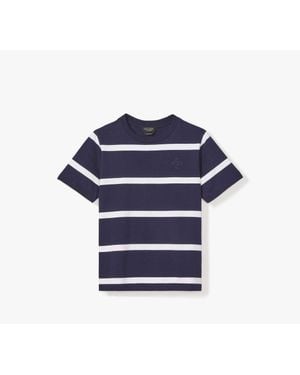 Kate Spade Montauk Stripe Logo Tee - Blue