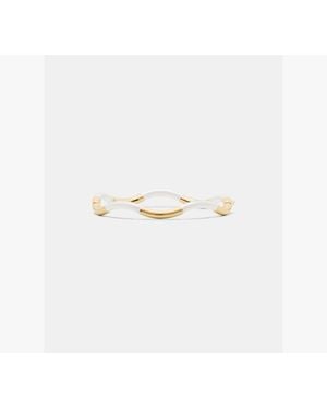 Kate Spade Wave Thin Bangle - White