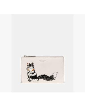 Kate Spade Classic Critter Applique Ginger Fox Bifold Wallet - White