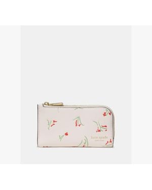 Kate Spade Devin Vibrant Buds Bifold Wallet - White