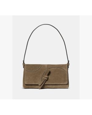 Kate Spade Loop Dot Patchwork Small Flap Shoulder Bag - Gray
