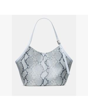 Kate Spade Deco Snake Embossed Tulip Tote Bag - Blue