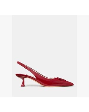 Kate Spade Lover Slingback Kitten Heel - Red