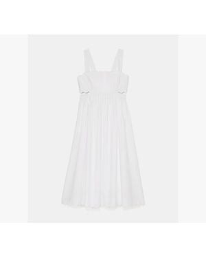 Kate Spade Scallop Open Back Midi Dress - White