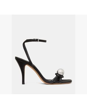 Kate Spade Harmony Smooth Leather High Heel Sandal - White