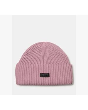 Kate Spade Sam Label Beanie - Pink