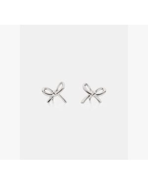 Kate Spade Girlie Pearlie Mini Bow Studs - White