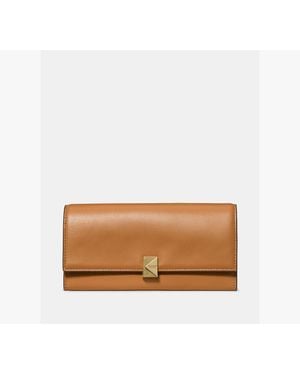Kate Spade Deco Large Flap Wallet - Brown