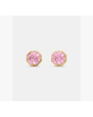 Kate Spade Opulence Octagon Stone Studs - Pink