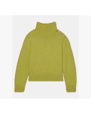 Kate Spade Bauble Button Turtleneck - Green