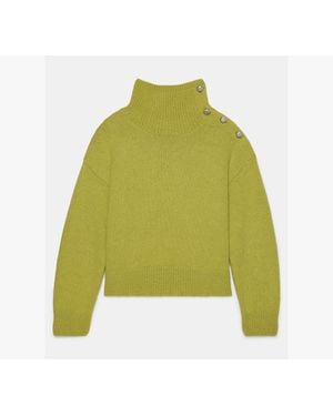 Kate Spade Bauble Button Turtleneck - Green