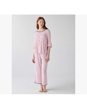 Kate Spade Dot Long Pj Set - White