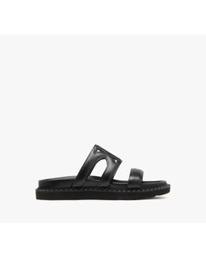 Kate Spade Duo Smooth Leather Sport Sandal - Black