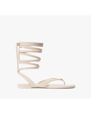 Kate Spade Flower Gladiator Sandals - White
