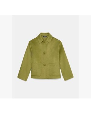 Kate Spade Cropped Wool Coat - Green