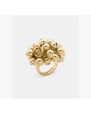 Kate Spade Golden Bloom Statement Ring - Metallic