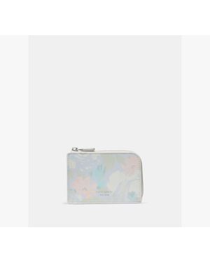 Kate Spade Hidden Garden Mini Zip Card Case - White