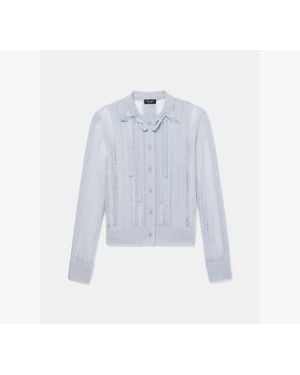 Kate Spade Pointelle Cardigan - White