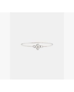 Kate Spade Flower Solitaire Thin Bangle - White