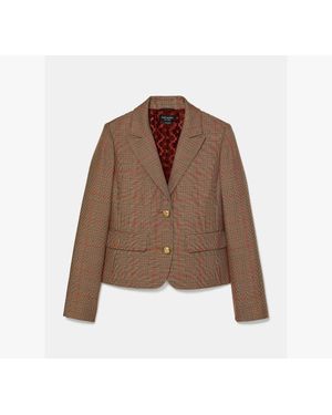 Kate Spade Plaid School Girl Blazer - Brown