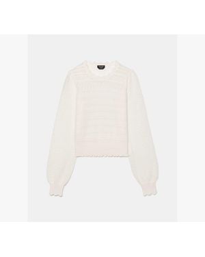 Kate Spade Pointelle Sweater - White