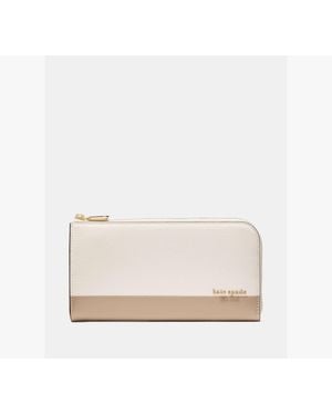 Kate Spade Devin Zip Around Continental Wallet - White