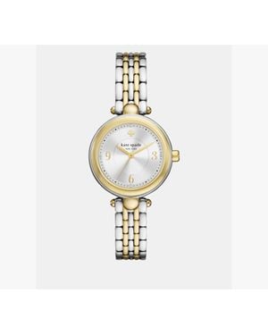 Kate Spade Gracie Round Two Tone Watch - Metallic