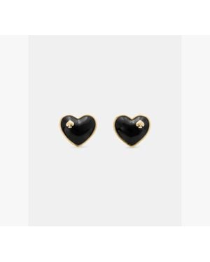Kate Spade Heart And Spade Studs - Black