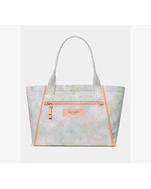 Kate Spade Dash Hidden Garden Large Tote Bag - Gray