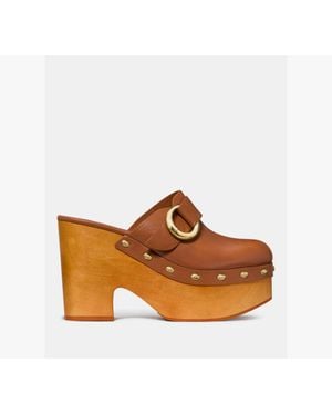 Kate Spade Halo Platform Clog Mule - Brown