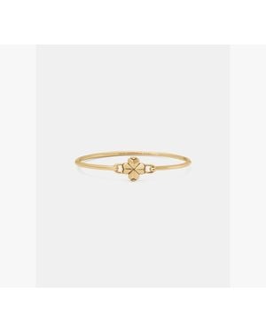 Kate Spade Flower Solitaire Thin Bangle - White