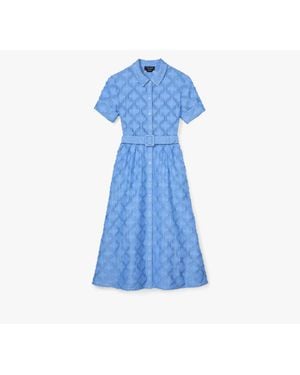Kate Spade Belted Midi Shirt Dress - Blue
