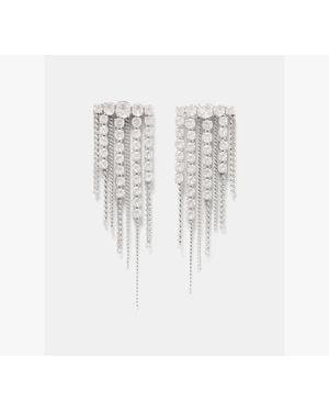 Kate Spade Opulence Statement Fringe Earrings - White