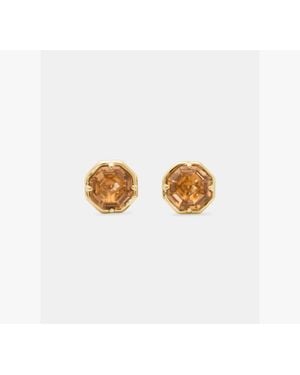 Kate Spade Opulence Octagon Stone Studs - White