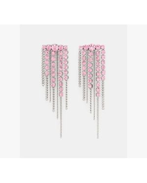 Kate Spade Opulence Statement Fringe Earrings - Pink