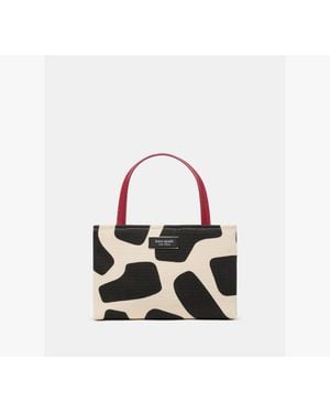 Kate Spade Sam Icon Giraffe Canvas Mini Tote Bag - Multicolor