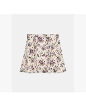 Kate Spade Satin Devore Mini Skirt - White
