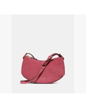 Kate Spade Loop Suede Crossbody Bag - Pink