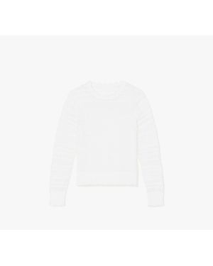 Kate Spade Scallop Lace Sweater - White
